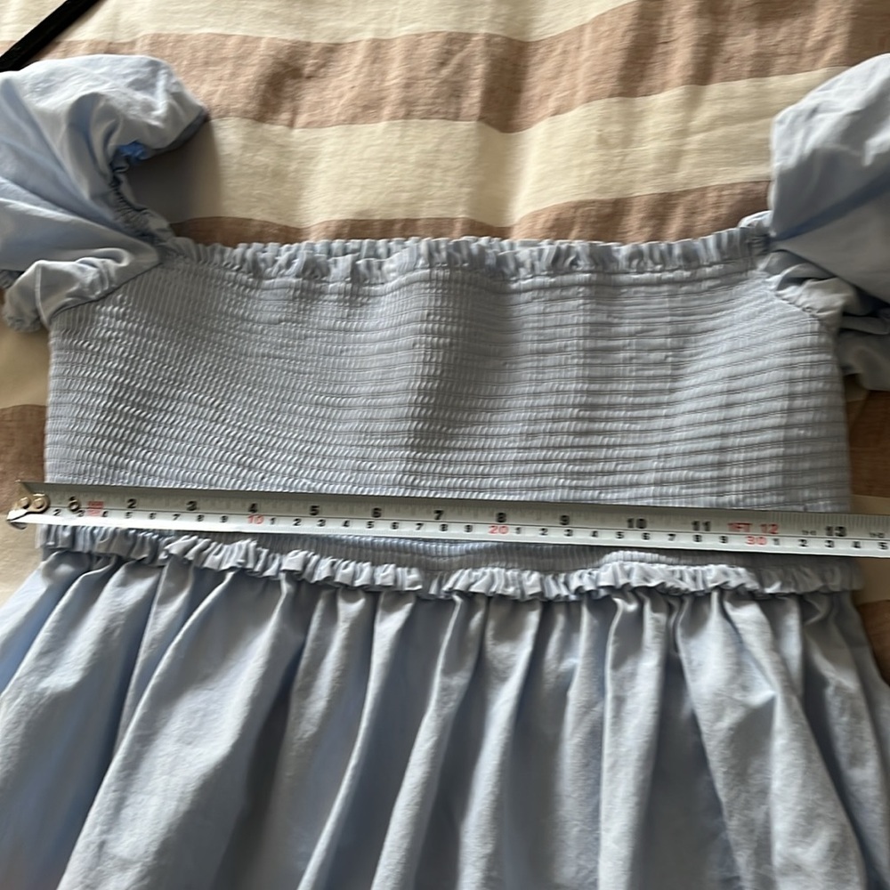 Aritzia Sunday Best Sun
Deh Hadley Babydoll Poplin
Mini Dress Blue Size medium - Picture 8 of 11